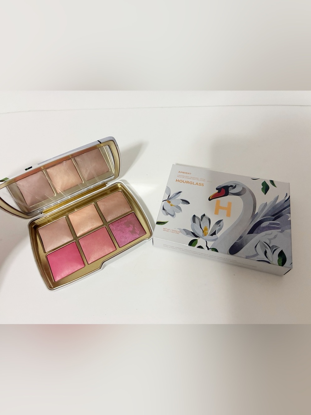 🌸New Hourglass Ambient Lighting Edit Unlocked Swan Face Palette Limited Edition